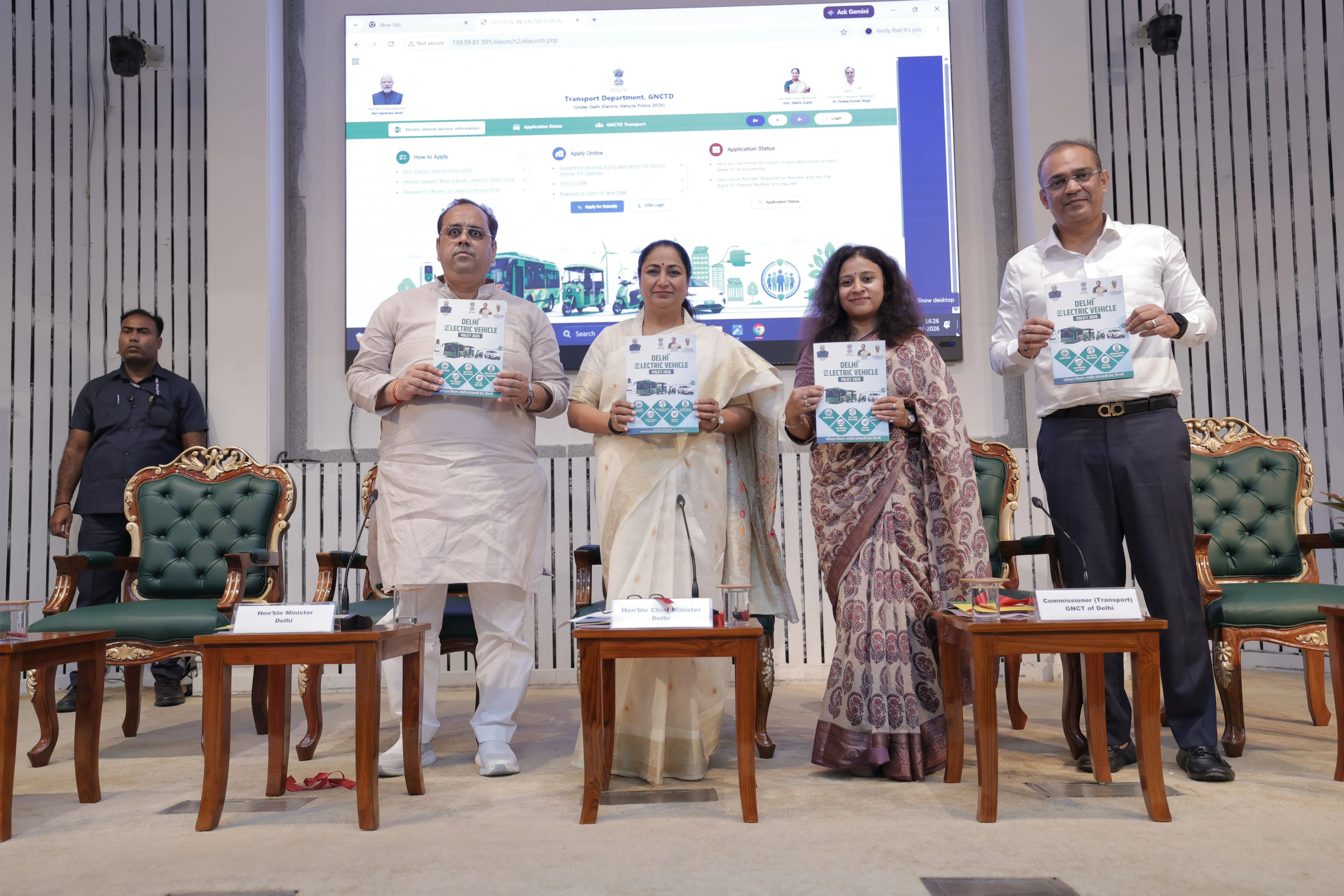 Chief Minister Rekha Gupta Launches Delhi EV Policy 2026 with Major Incentives, Expanded Charging Infrastructure and Green Mobility Reforms